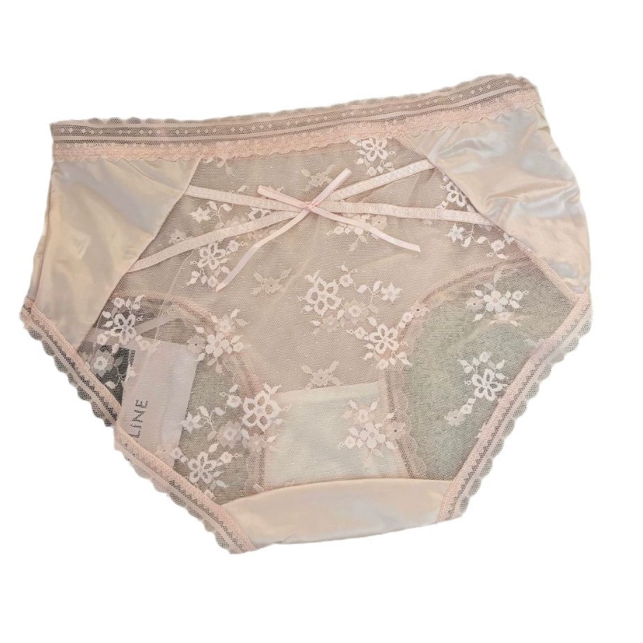 Lace sexy belt bag for side table, silk breathable pants, underwear, trousers, mid rise, hip-accented