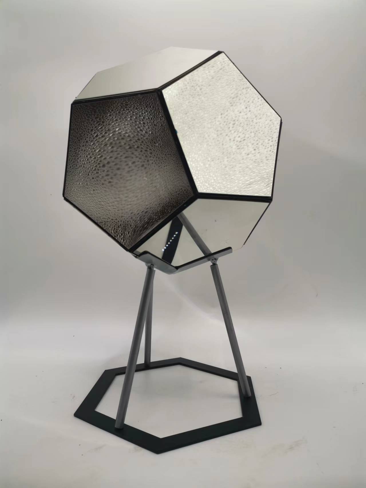 Infinito dodecaedro creativo fresco infinito doce hedron noche Luz color cuerpo arte lámpara