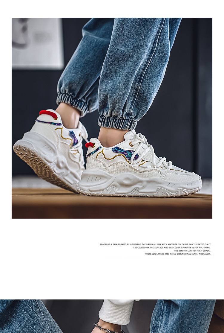 2024 herfst nieuwe lage top dikke zool vader trendy student leren gezicht niche casual sport herenschoenen_voghion.com