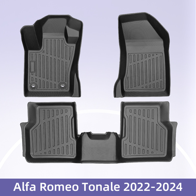 Europa para Alfa Romeo Tonale 2022 - 2024 híbrido 3D todo el tiempo cojín de pie de automóvil TPE