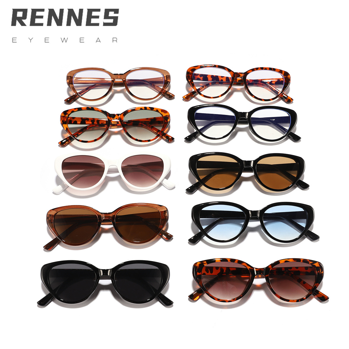 Gafas de sol retro ojo de gato, cara redonda cuadrada de moda femenina, delgado, pequeño libro rojo, el mismo estilo, gafas de sol de alta gama de estilo europeo y americano
