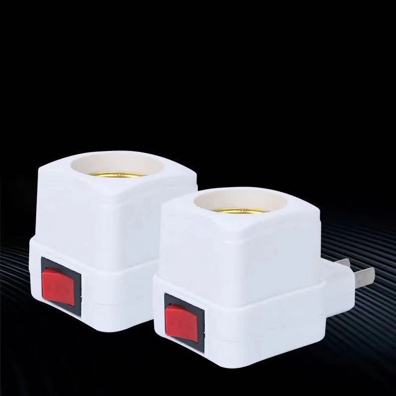 E27 tubo de cobre conector de pared tipo enchufe de lámpara base de lámpara de cobre puro tipo pared tipo enchufe de diodo giratorio
