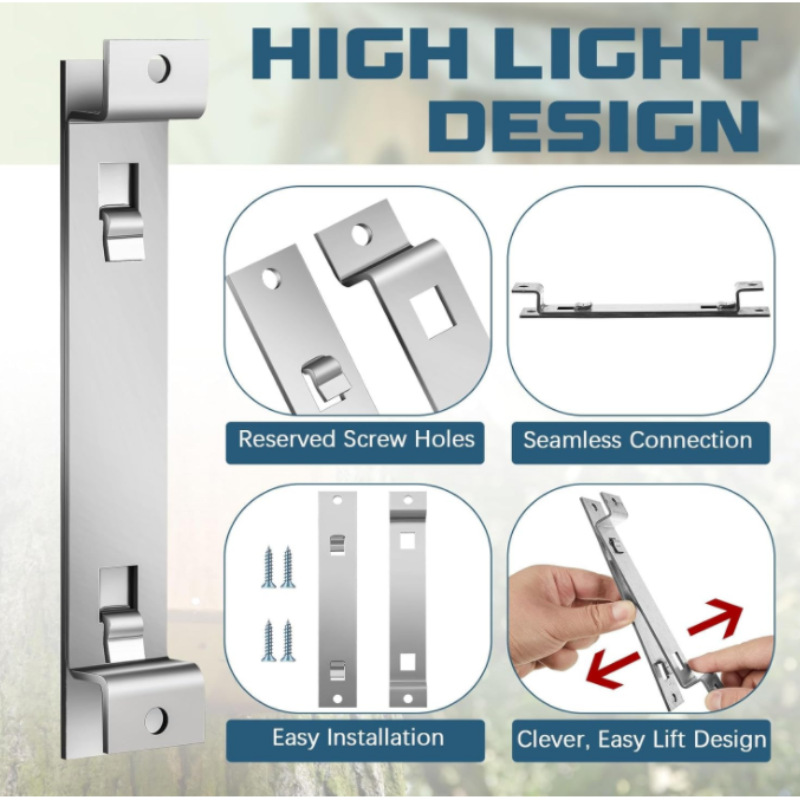 Bird House soporte de Suspensión Anti-óxido de la casa del pájaro soporte de montaje fijo Bird House nido alimentador desmontaje rápido limpieza