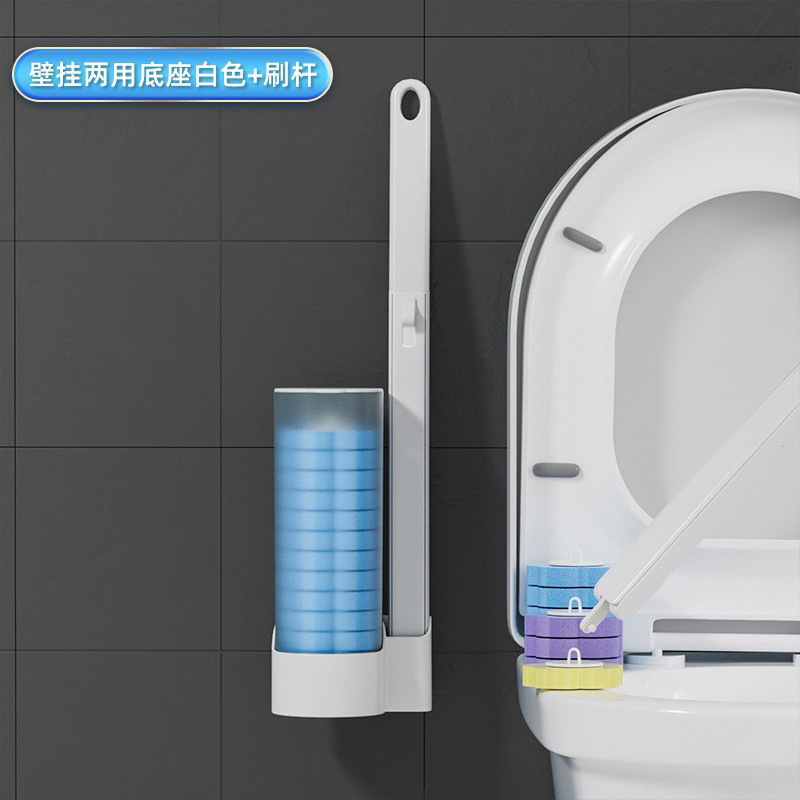 使い捨てトイレブラシ、溶解式交換ヘッド、トイレ掃除ブラシセット、死角なし、除染、家庭用、使い捨て、環境に優しい|undefined