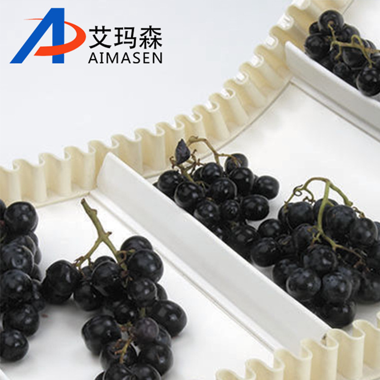 食品机械输送带 耐油粮食果蔬带裙边带挡板食品传送带厂家
