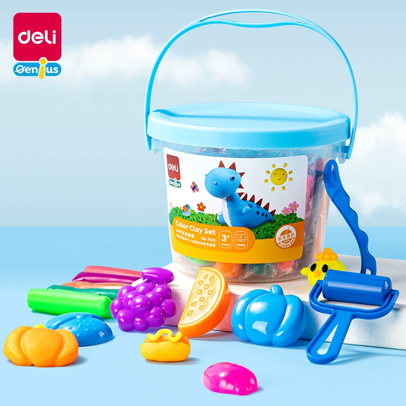 Гастроном 7031 Цвет Грязи 24 Цвет Пластилин Цвет Грязи Костюм Игрушка 24 Цвет Мультфильм Цвет Грязи