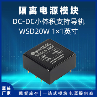 Wsd20-24S5 Dc-Dc Isolated Power Supply Module 1× 1inch Input 9V-36V Output 5V 20W Power