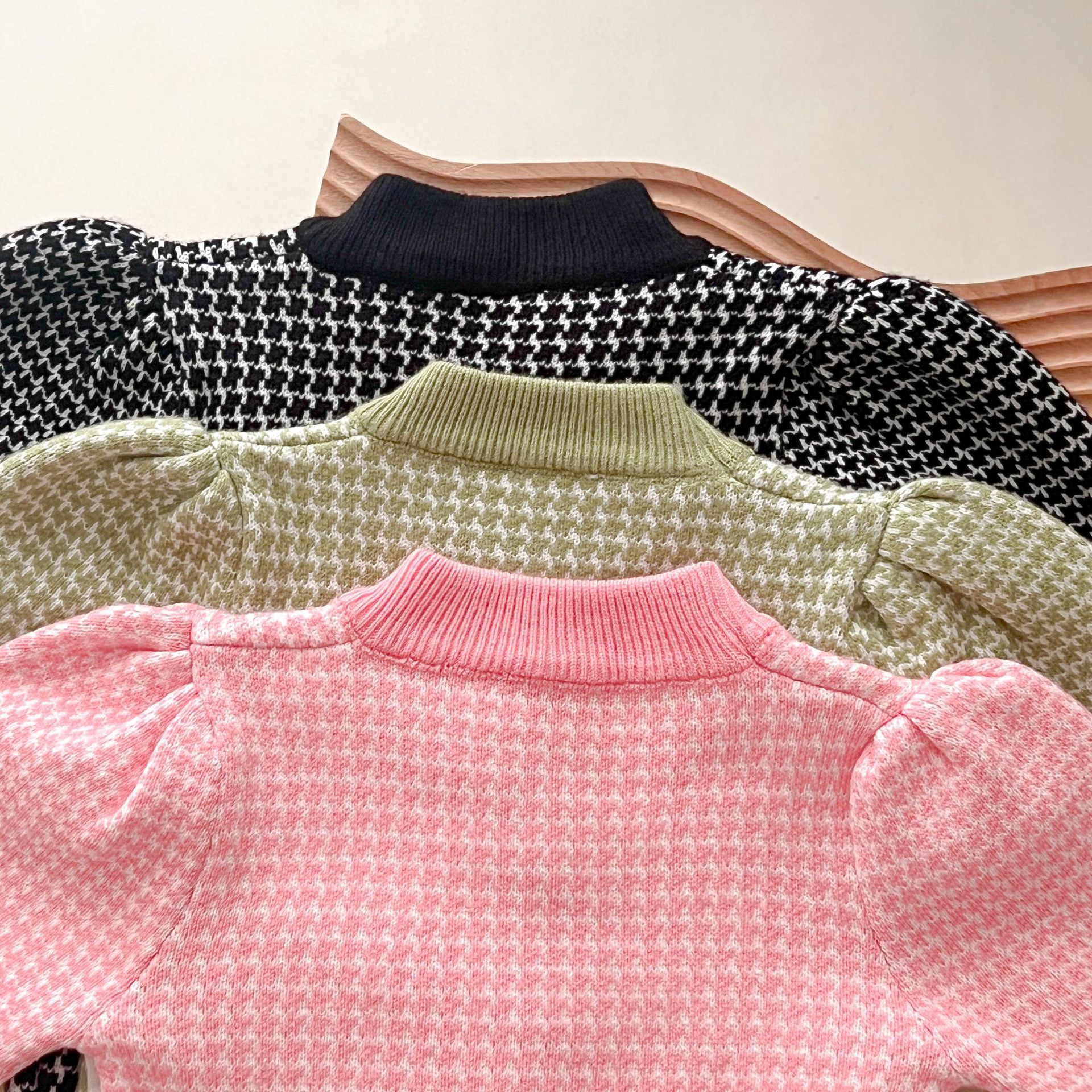 JINYONG 2024 New Autumn and Winter Knitted Girl's Small Fragrant Style Set Skirt_voghion.com