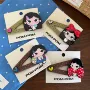 三角小女孩波点卡通刘海夹