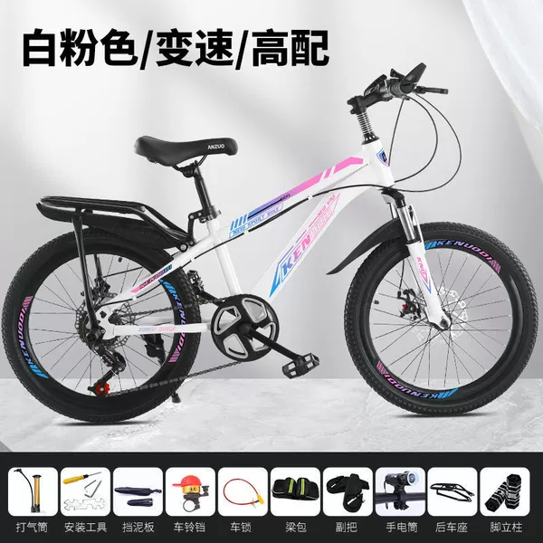 Shock-absorbing fuchsia bike shifter (brake handle) disc brake