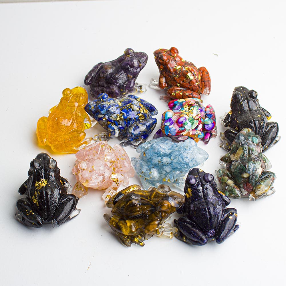 Simple Style Frog Natural Crystal Artificial Decorations display picture 1