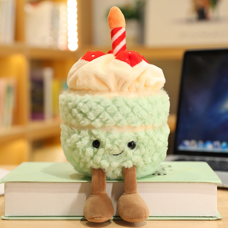 ゼリー人形楽しいケーキ人形音楽付きかわいいイチゴケーキ誕生日プレゼント人形|undefined