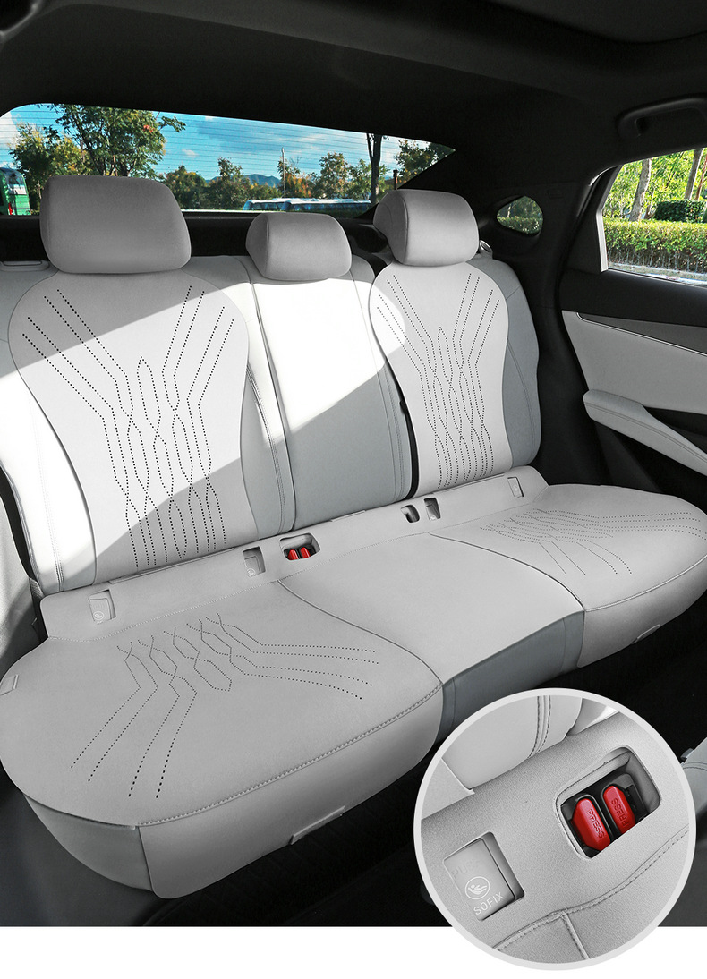 Suitable for Seal 06Dmi Car Seat Cushion Suede Leather Four-Season Universal Seat Cover Breathable Anti-Slip Seat Cushion Seat Cover