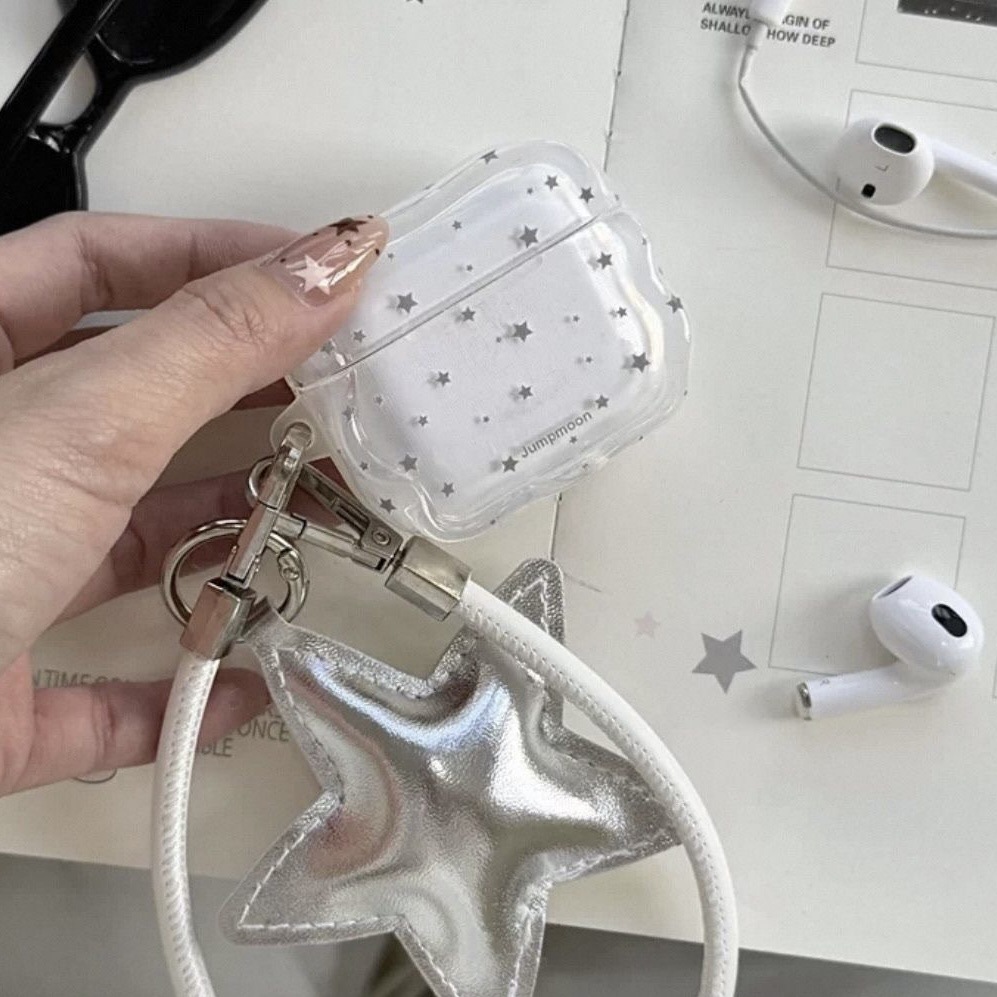 Estrelas de pantalla completa coreanas para AirPods 4 generación, estuche de auriculares de Apple, estuche Bluetooth AirPodspro2 5 generación image 3