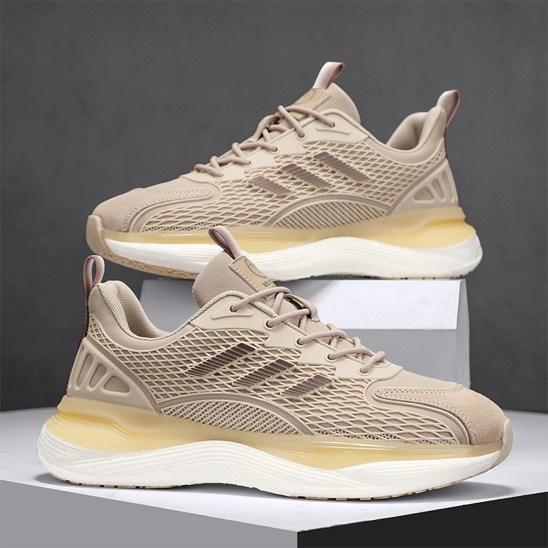 유행하는 패션 만능 남성 신발 가을 겨울 신상 부드러운 밑창 가벼운 트렌디 신발 아빠 운동화 무광 가죽 스포츠 신발