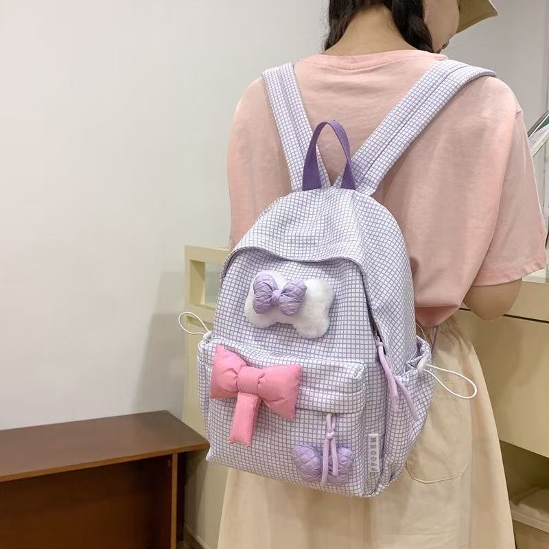 蝶結びミニランドセル日本イン学生大学生バックパック女の子新鮮で多用途なかわいいバックパック|undefined