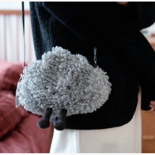 ドロップシッピング英国 Jellycat 楽しいストームクラウドバッグぬいぐるみクロスボディバック 2025 春夏|undefined