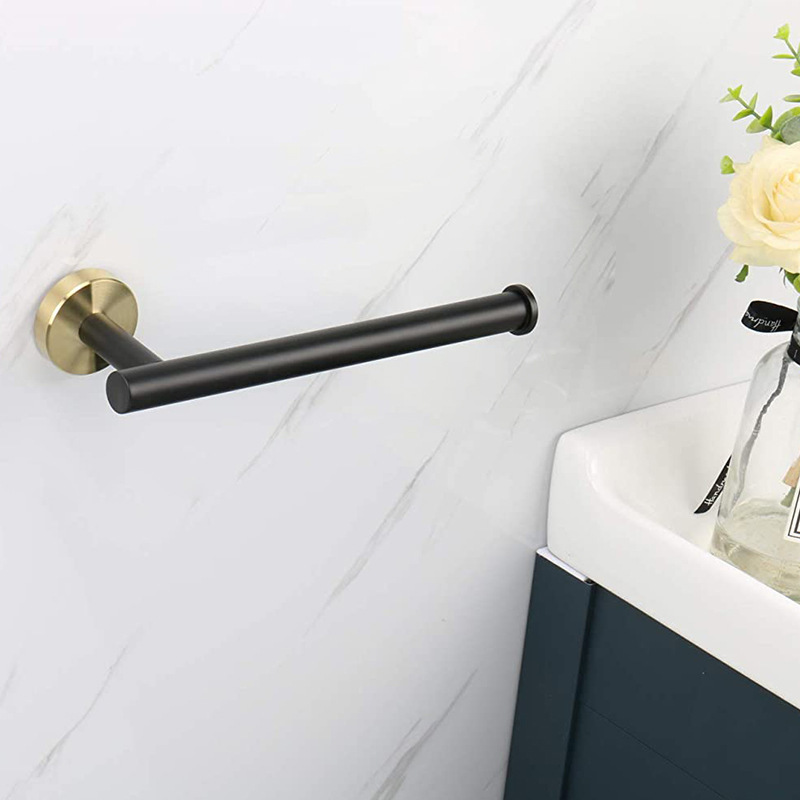 304 Stainless Steel Bathroom Towel Bar Towel Rack Kitchen Cling Film Storage Rack Bathroom Towel Rack Hanging Rod