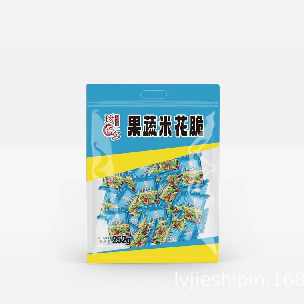 과일 및 야채 라이스 크리스피 봉지 252g