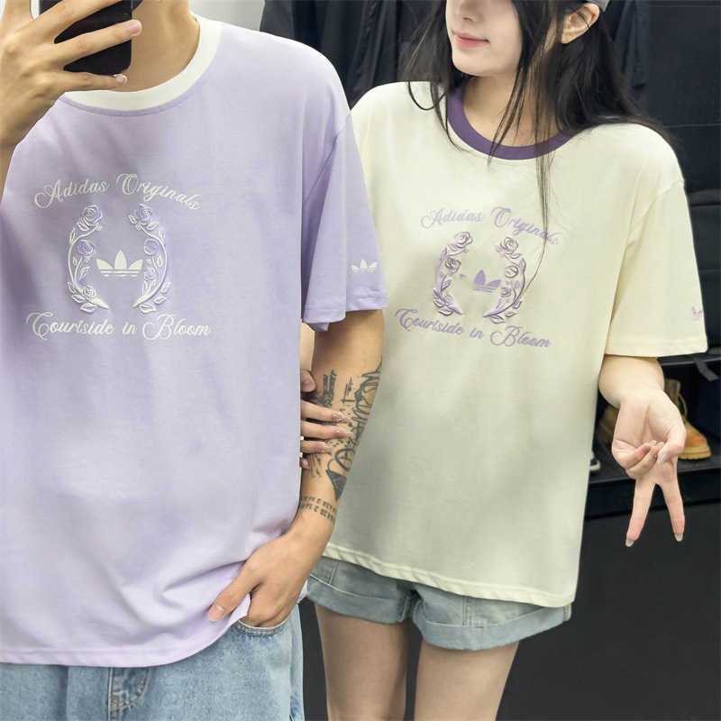 Clover Round Neck Short-Sleeved T-Shirt for Men and Women, Summer Fashion Casual Trendy Sportswear Tops, Couple Wear Clover Round Neck Short-Sleeved T-Shirt for Men and Women, Summer Fashion Casual Trendy Sportswear Tops, Couple Wear