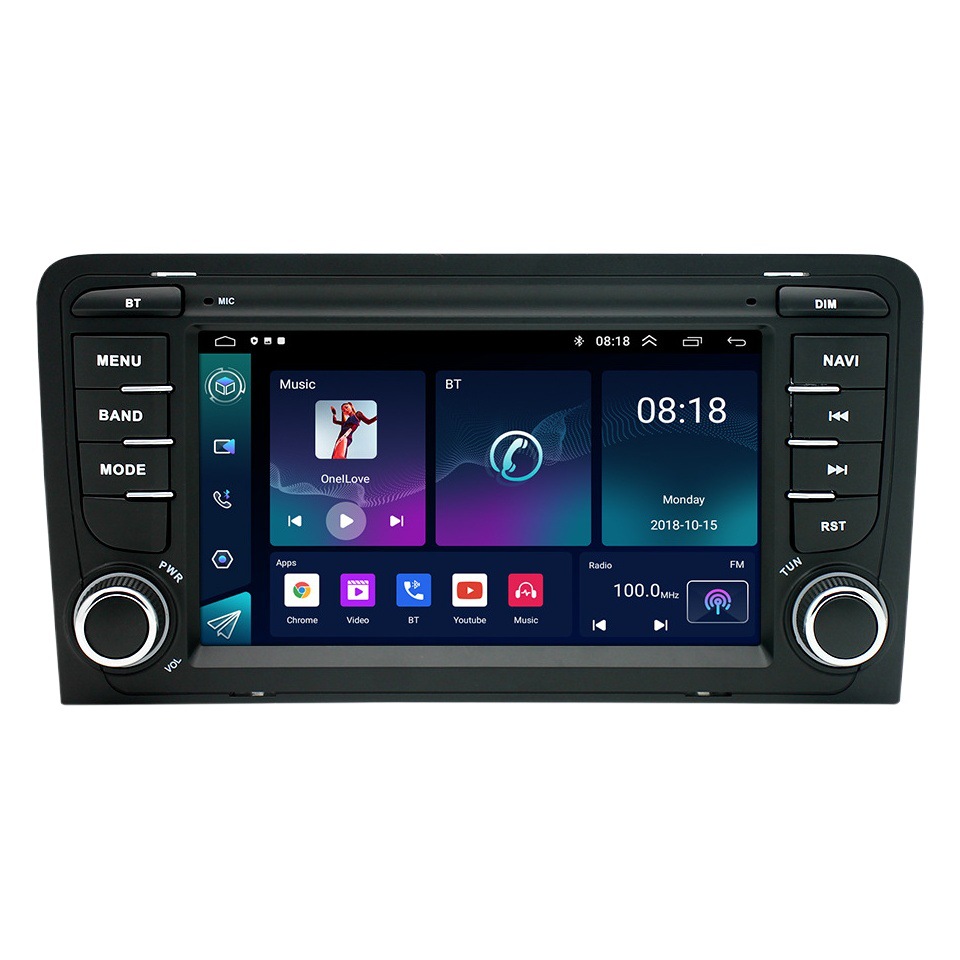 Adecuado para Audi A3 Android navegación en pantalla grande 7 pulgadas coche navegador GPS Bluetooth MP5 jugador integrado