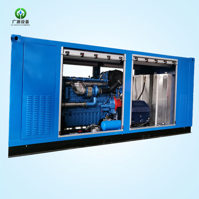 200Mpa超高压水射流纯水除漆清洗机四川大流量格栅漆冷水清洗设备