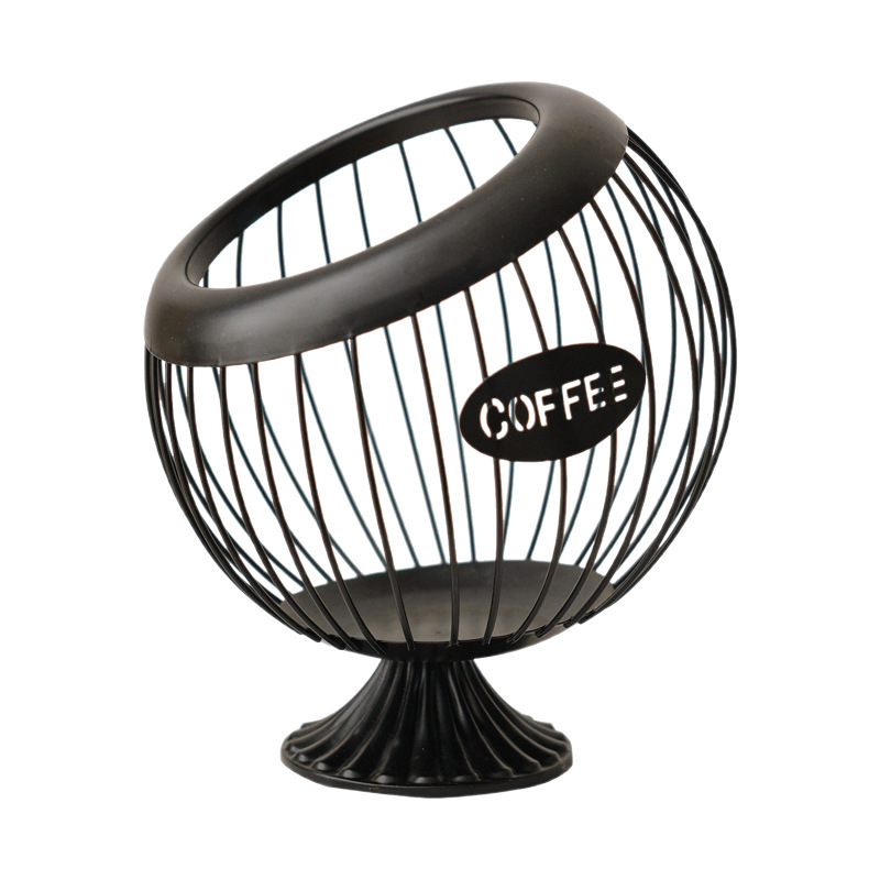 Cesta de frutas de hierro transfronteriza, cesta de almacenamiento de cápsulas de café, decoración de escritorio, mesa de centro, refrigerios, frutas secas, almacenamiento de dulces de frutas image 7