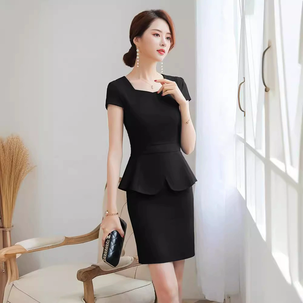 Профессиональная одежда Летний костюм Женская мода темперамент Богиня Фан Ювелирный магазин Салон красоты Рабочая одежда парадная юбка тонкая