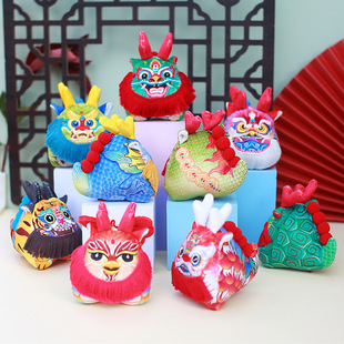 Fuxiu Longsheng Jiuzi sachet sachet ruibeast fashion play artwork national fashion hand-made creative gift car decoration