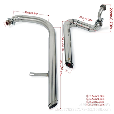 Xv125 Muffler Retro Exhaust – Exhaust manifold