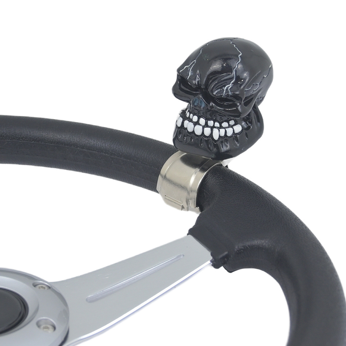 Cross-Border Skull Car Modified Steering Wheel Power Ball Personalized Power Ball Car Booster Labor-Saving Ball