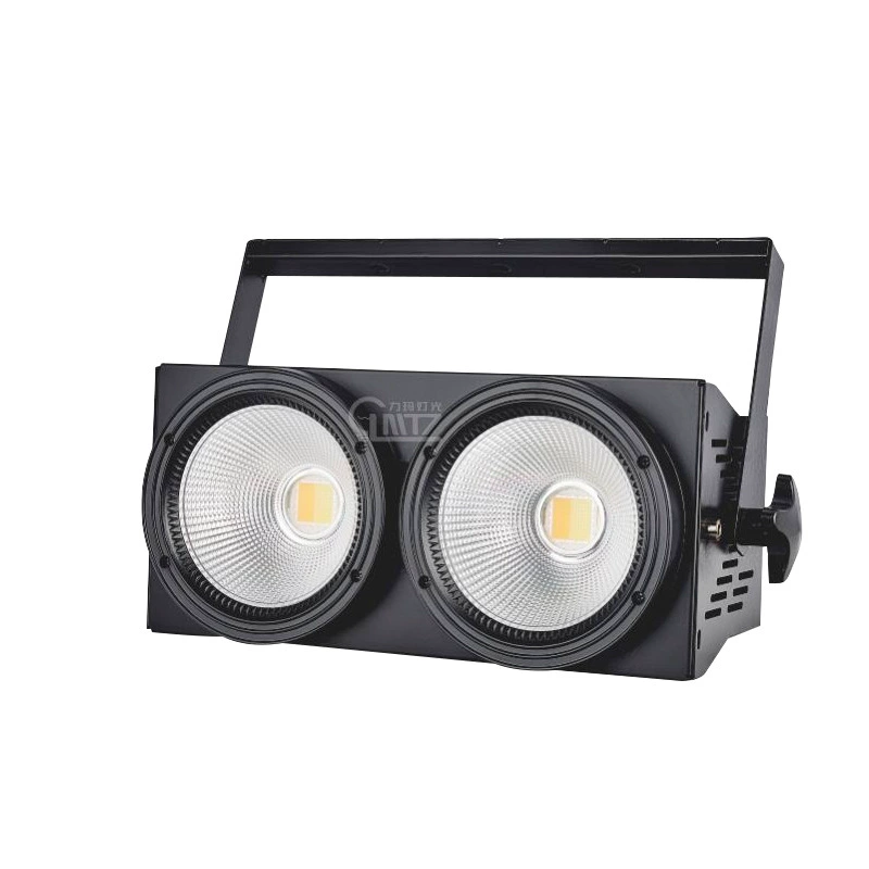 Каждый взгляд 200 Вт две головы открытые LED-лица освещение сцена COB тёплый белый автомобильный выставочный свадебный столб светburst