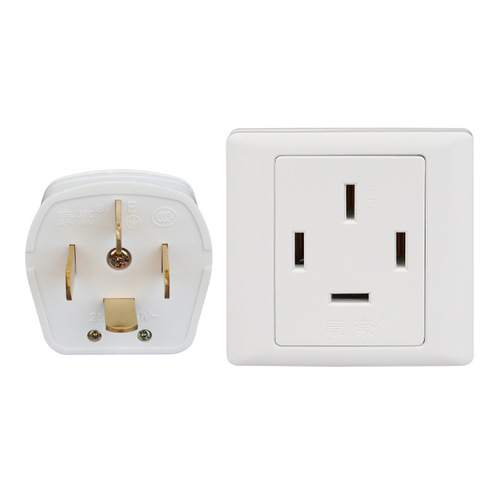 Four-hole outlet panel 25A three-phase four-wire 86-type wall switch outlet Industrial air conditioner four outlets