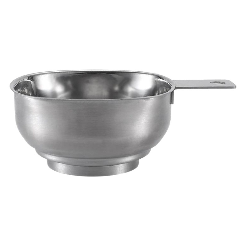 Acero inoxidable cuadrado boca ancha embudo boca grande diámetro fuga de aceite herramienta de cocina con mango mermelada salchicha embudo