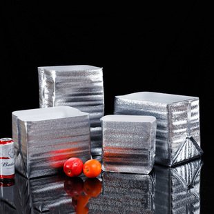 Three-dimensional tin foil insulation preservation insulation bag refrigerated preservation frozen express disposable aluminum foil seafood oversized