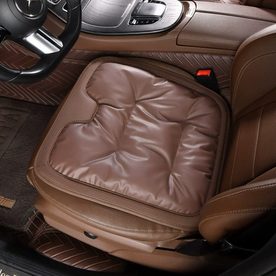 Car winter seat cushion three-piece main driver's seat single-piece rear seat cushion four seasons universal suit car supplies (Seat cushion, seat cover) - chestnut-brown-anti-fouling-skinsingle-cushion-soft-and-comfortable