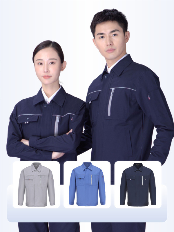 Ropa de trabajo resistente al desgaste para taller, LOGO impreso y bordado personalizado, ropa antiestática para otoño e invierno, uniformes de fábrica, ropa de trabajo, ropa de protección laboral, hecha a medida. image 1
