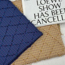 A-91497#菱形格肌理感学院风小格子外套衬衫裙子套装帽子箱包配饰