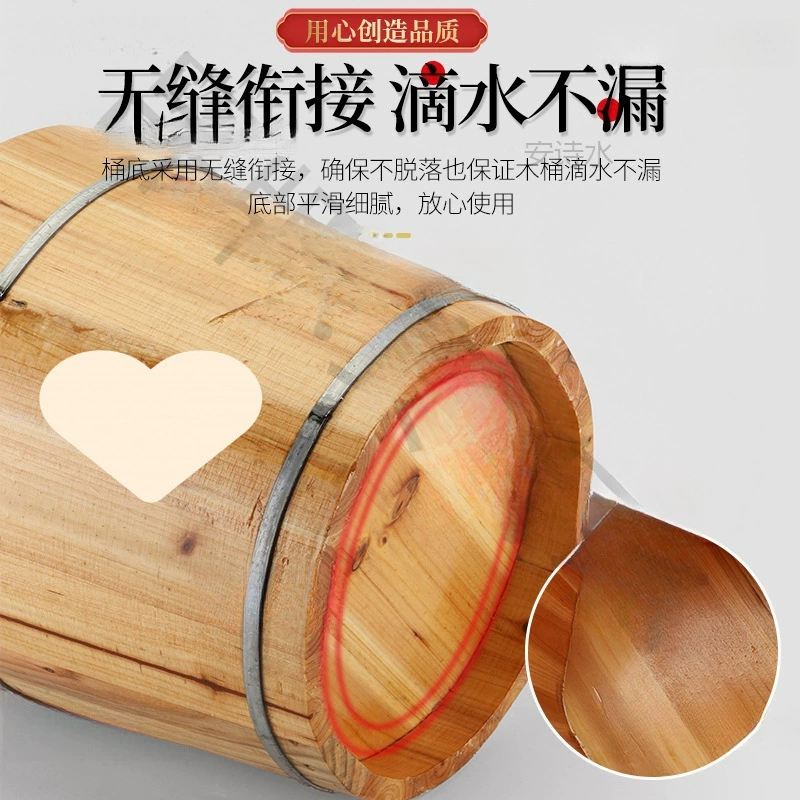 Старомодный деревянный ведро деревянный ведро для ванны для ног