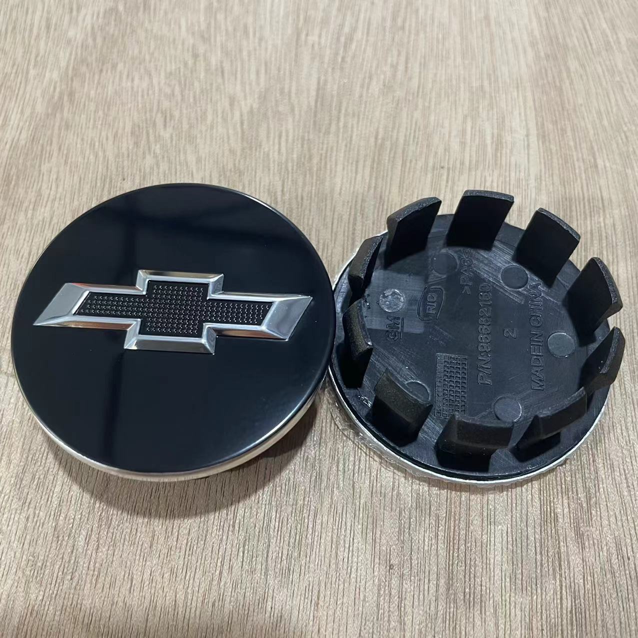 Black Logo, Chevrolet Hub cover - black-53mm