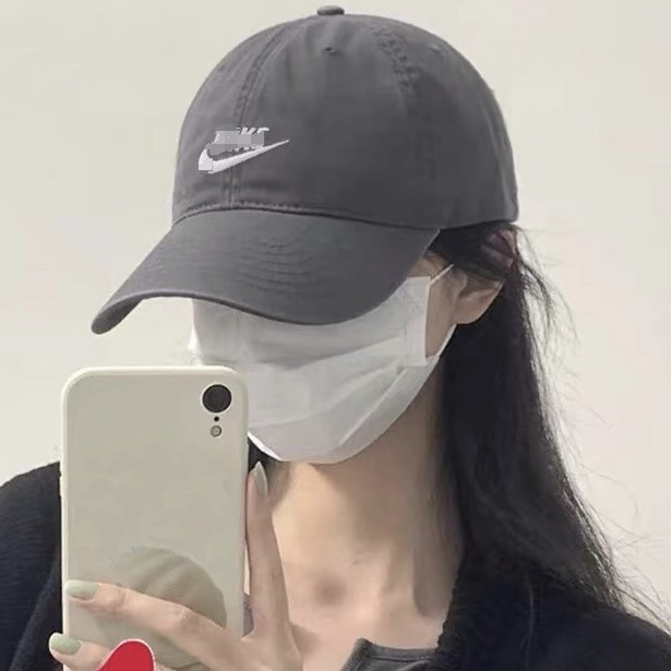 勾勾帽子男女百搭棒球帽软顶秋冬款遮阳防晒帽显脸小大头围鸭舌帽|undefined