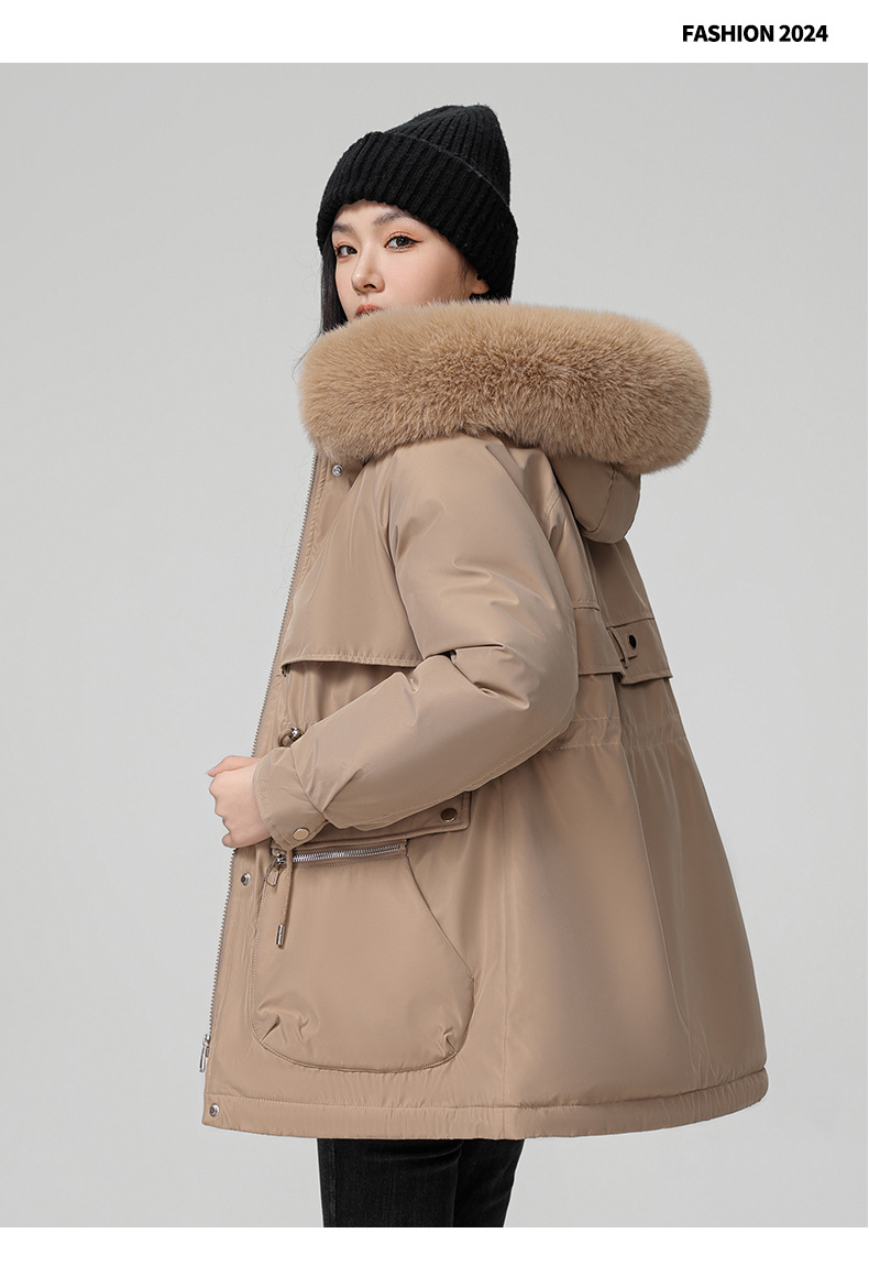 Foreign trade plus veet overcomes women's long 2024 new winter style jacket, slimming and thickening cotton coat, small_voghion.com
