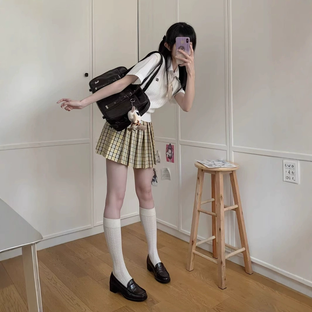 Оригинальная юбка в японском стиле, короткая юбка-плиссе в стиле школьной формы JK, для учениц.