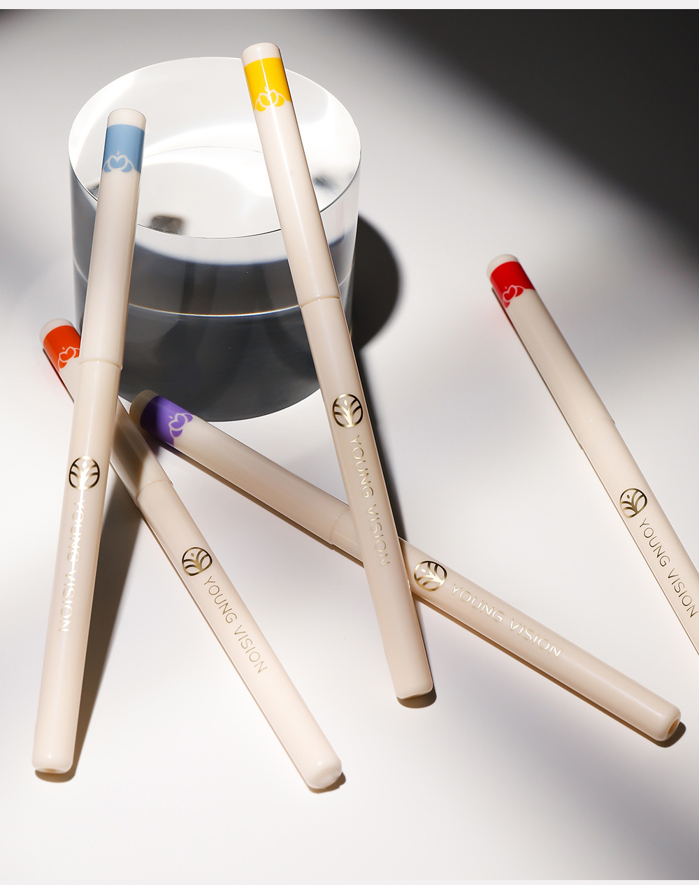 YOUNG VISION 12-piece box eyeliner gel pen is not easy to smudge eyeliner gel pen, colored eyeliner gel pen undefined