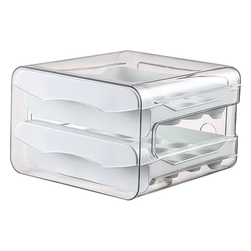 Caja de almacenamiento de huevos caja de almacenamiento del refrigerador PET32 rejilla hogar cajón cocina grado alimenticio huevo crisper