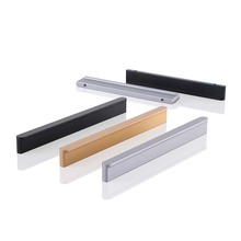 小T型明装拉手 全屋家居五金加长哑黑铝合金拉手极简耐用提手衣柜