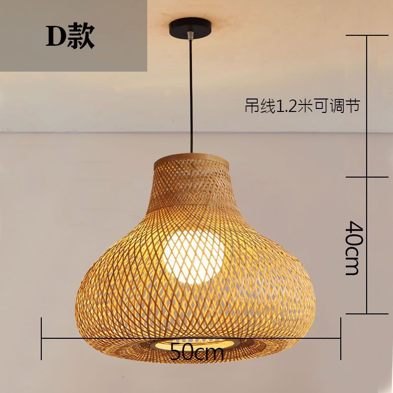 Linterna de personalidad creativa, pantalla japonesa de bambú, candelabro de arte de bambú, bambú, salón de té Zen, mesa de té, lámpara de bambú