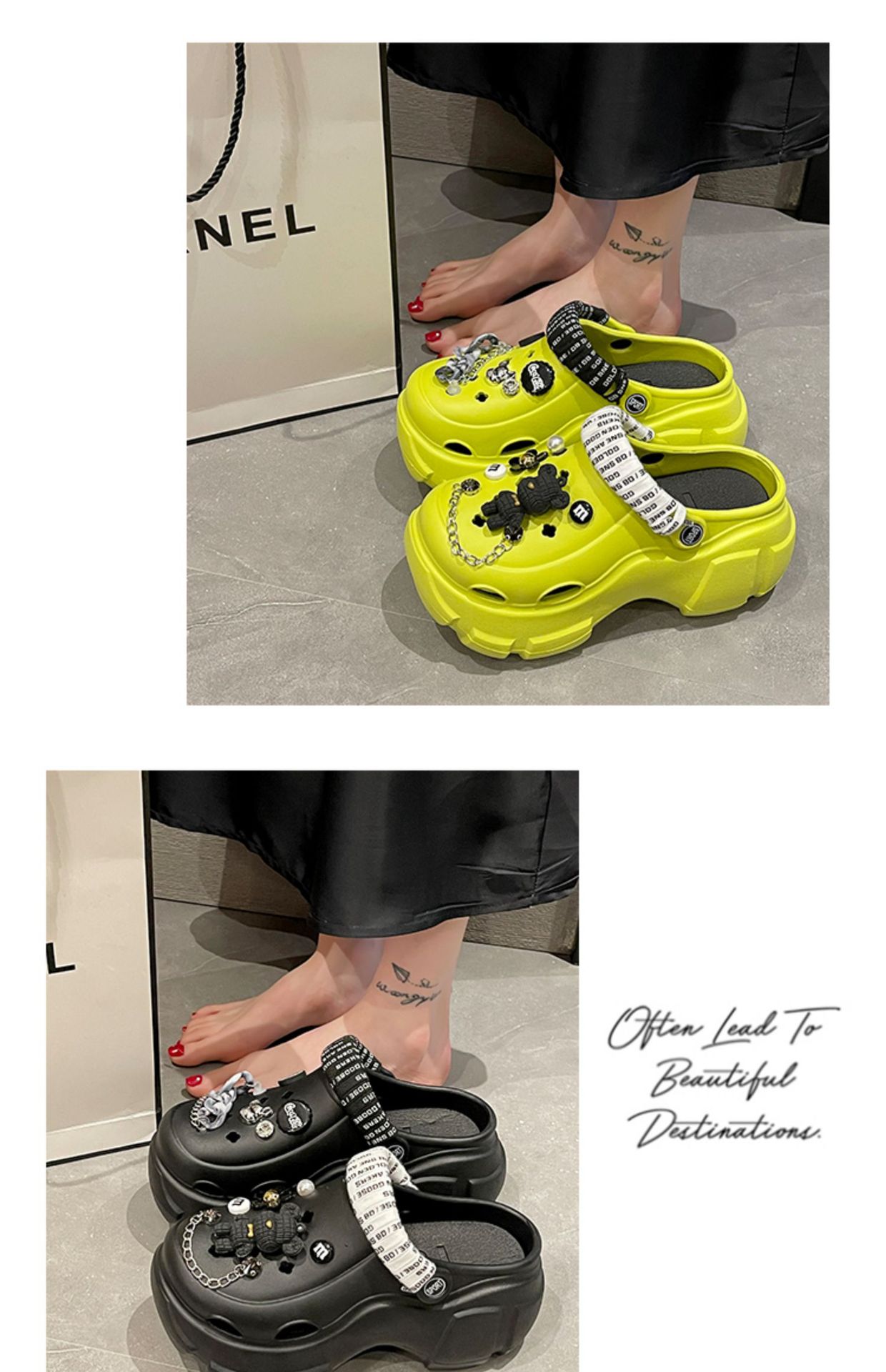 Damen-Sandalen, Flip-Flops, für den Innenbereich, Stoff, Leder, schnell trocknende Pantoletten mit Fußgewölbeunterstützung_voghion.com