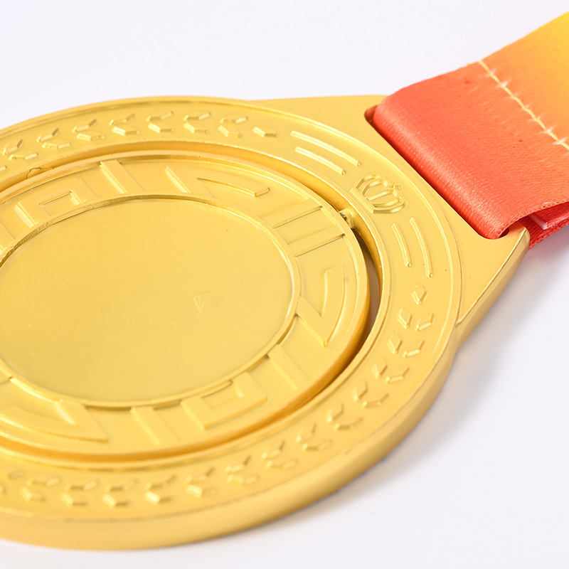 Medalla de metal transfronteriza personalizada rotatoria al aire libre conmemorativa de baloncesto oro, plata, medalla de bronce personalizada