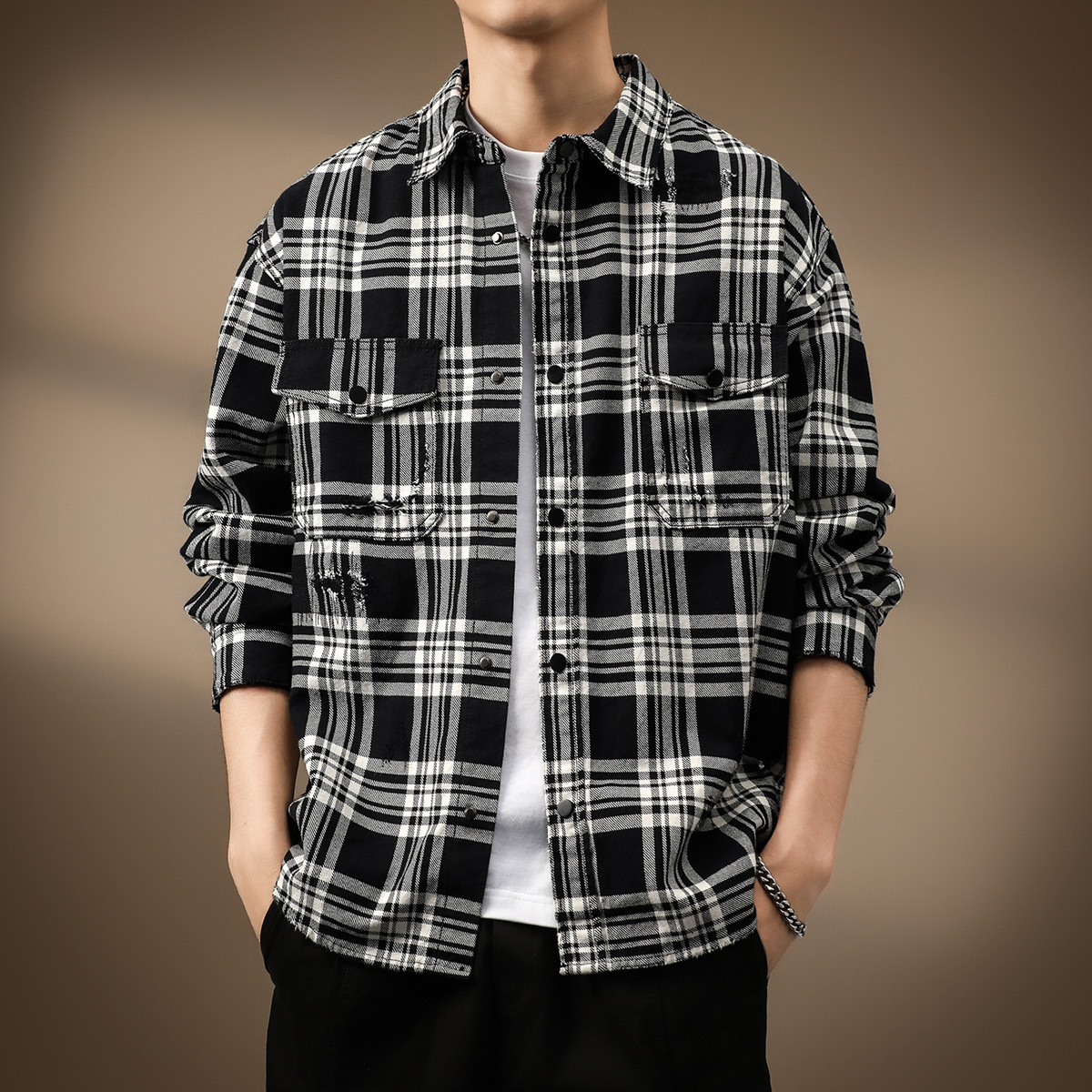Elite Japanese retro autumn design shirt